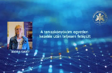 A teniszkönyököm egyetlen kezelés után teljesen felépült – Stajrics Katalin